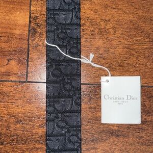 Black Dior Oblique Jacquard and Black Grained Calfskin, 40mm Brand New